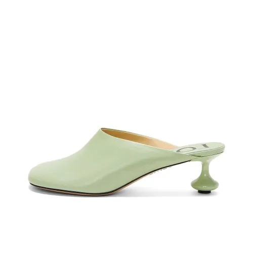 LOEWE Домашние тапочки Женские Фисташковый зеленый