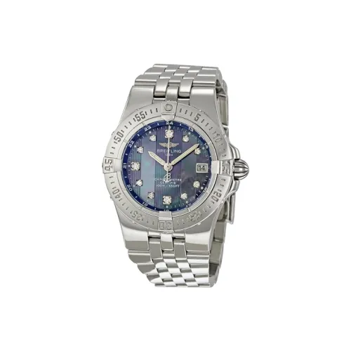 BREITLING Xingji Aircraft Collection Кварцевый механизм Женские часы Watch 30MM Синий циферблат