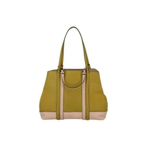 Bottega Veneta Кожа Тоут Сумка Сумка для покупок Сумка Женские Хаки Розовый