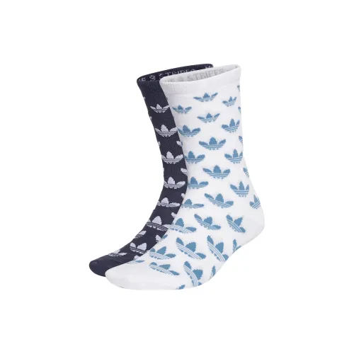Adidas Originals Monogram Тонкие носки Crew унисекс 2 упаковки