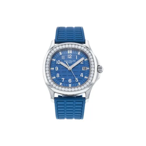 PATEK PHILIPPE Diver Collection Кварцевый механизм Женские часы 35,6 мм Синий циферблат Корпус из нержавеющей стали Резиновый ремешок