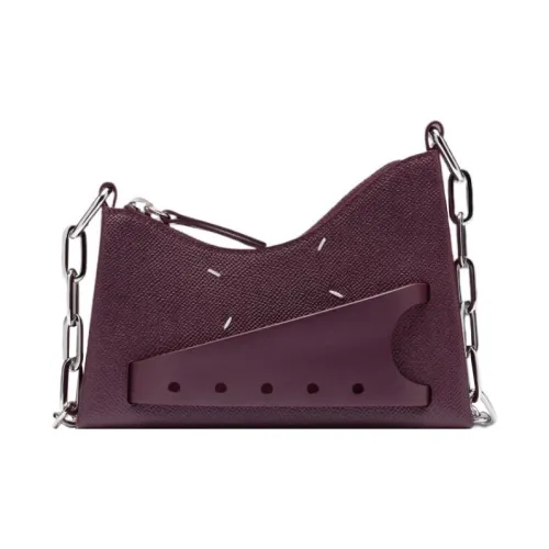 Maison Margiela Snatched с рельефной телячьей кожей сумка через плечо сумка на плечо женская цвет мерло