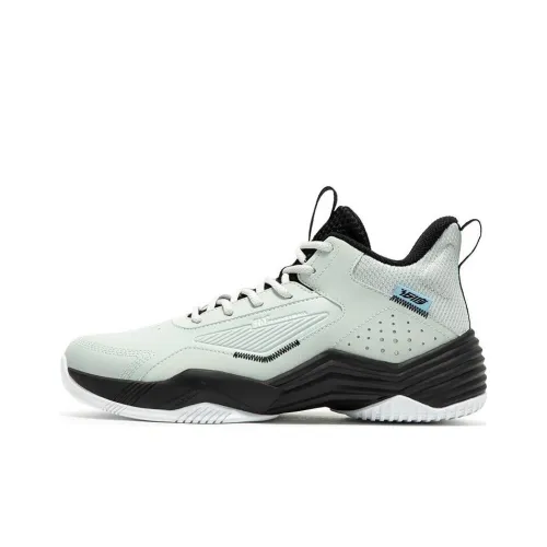 361° Амортизация Износостойкий MID Топ Баскетбольные кроссовки Мужские Серый Черный