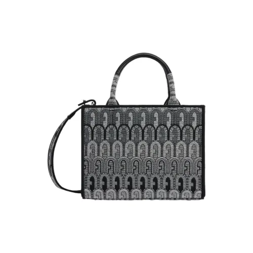 Furla Opportunity Ткань Тоут Сумка Сумка для покупок Сумка через плечо Сумка Мини Женская Серый тон