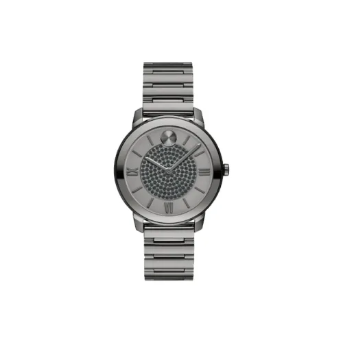 MOVADO Кварцевый механизм Женские часы 32 мм Серый циферблат Корпус из нержавеющей стали Ремешок из нержавеющей стали