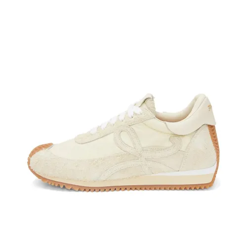 LOEWE Flow Runner Low Топ Повседневная обувь Женская Светло-белая