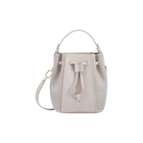 Furla Miastella Мягкая Телячья Кожа с Перфорированным Коровьим Кожейным Сумка-ведро Сумка через плечо Сумка