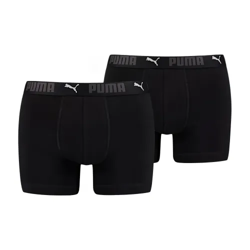 PUMA Спортивный Мужской Хлопок Boxers 2 Пачка Трусы Мужские 2 Упаковка Черный