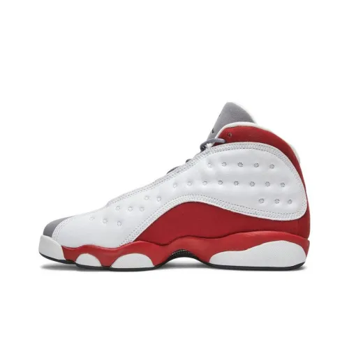 Jordan Air Jordan 13 Ретро GREY Палец Нижняя юбка Резистентные амортизаторы Высокий Топ Детские баскетбольные кроссовки Белый Красный Детский