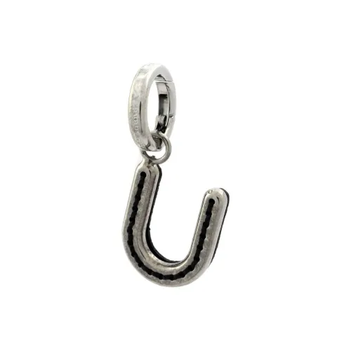 Burberry Палладий с покрытием бронза кожа телячья кожа подвески Women's Silver