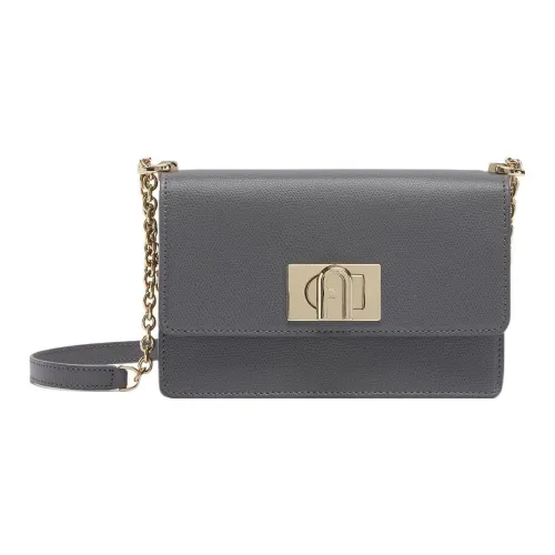 Furla 1927 Collection Текстурированная кожа Сумка через плечо Мини Женская Земляной тон