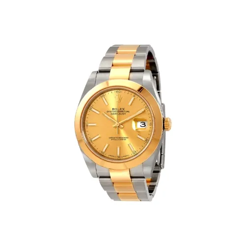 ROLEX Автоматический Механический Механизм Мужские Часы Log Series 41 мм Золото