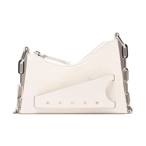 Maison Margiela Рельефная Телячья Кожа Сумка через плечо Сумка на плечо Женская Белая