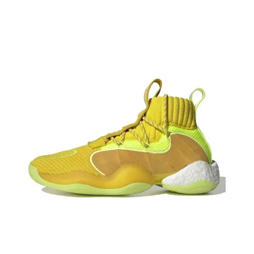 PHARRELL x adidas originals Crazy BYW X Shock Absorbers Slip-resistant Low Top Баскетбольные кроссовки Унисекс Желтый