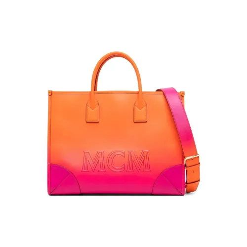 MCM Испанская Телячья Кожа Тоут Сумка Сумка для покупок Сумка через плечо Сумка Большая Женская