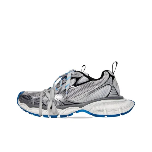 Balenciaga 3XL Низкий Топ Толстая Подошва Кроссовки Мужские Серые Потертый