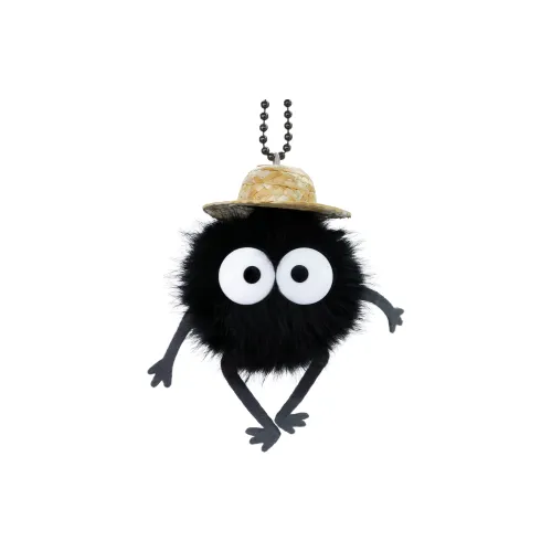 X3COMMUNE Little Coal Шар Шнур Вибрирующая Соломенная шляпа Куклы Плюшевый Подвеска 10 см Высота 10 см Длинный