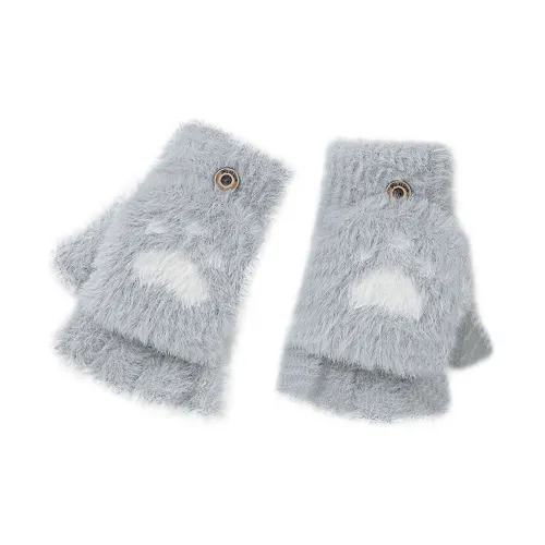 YOUYOULAN Полиэстеровый трикотаж Перчатки Женские