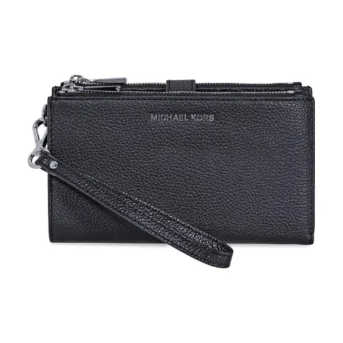 MICHAEL KORS Adele Кожа Клатч Монета Кошелек Маленький Женский Черный