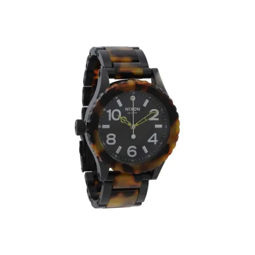 NIXON 38 20 Collection Наручные часы Кварцевый механизм Нержавеющая сталь Ацетатный ремешок 38 мм Черный циферблат Женские часы