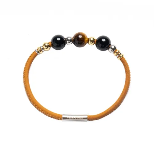 FEIBRAND Телячья кожа Наручные повязки из нержавеющей стали Унисекс