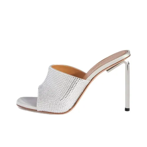 Off Белый Allen Слипоны Женские Серебристые