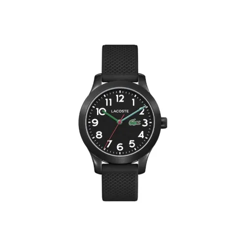 LACOSTE Женские часы Кварцевый механизм пластиковый ремешок 32 мм черный циферблат