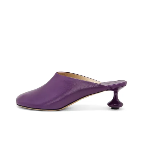 LOEWE Toy Домашние тапочки 4,5 см Женские Фиолетовые