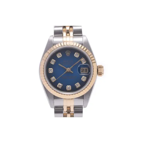 ROLEX Автоматический Механический Механизм Женские Часы 26 мм Синий Циферблат Корпус из Нержавеющей Стали Ремешок из Нержавеющей Стали