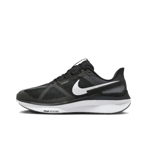 Nike Zoom Structure 25 Low Топ Повседневный Бег на длинные дистанции Для Городского Коммутирования Беговые кроссовки Унисекс Черный