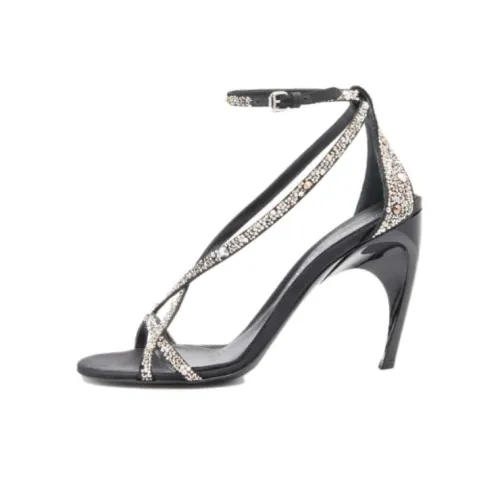 Alexander McQueen One Ремень Сандалии 9,5 см Женские Черные