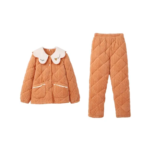 Aannsfam A Светло-оранжевый Женские Пижамные комплекты