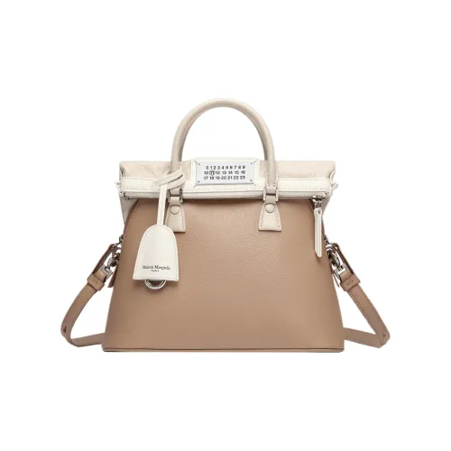 Maison Margiela 5AC Козья кожа Сумка Сумка через плечо Сумка через плечо Мини Женская Коричневый Белый