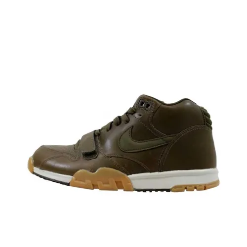 Nike Air Trainer 1 MID Амортизация Износостойкий MID Топ Скейтборд Кроссовки Мужские Оливковые