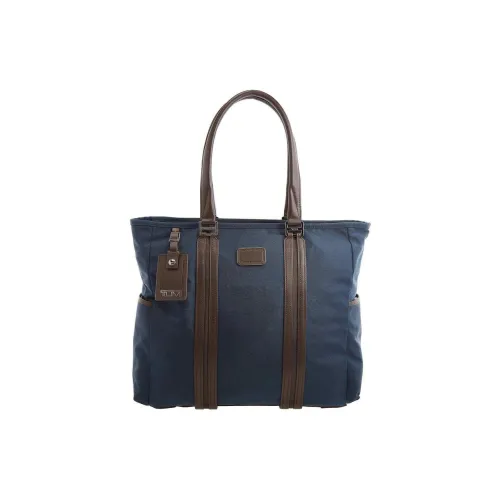 TUMI Нейлон Тоут Сумка Сумка для покупок Сумка на плечо Сумка унисекс Морской синий и Темно-коричневый