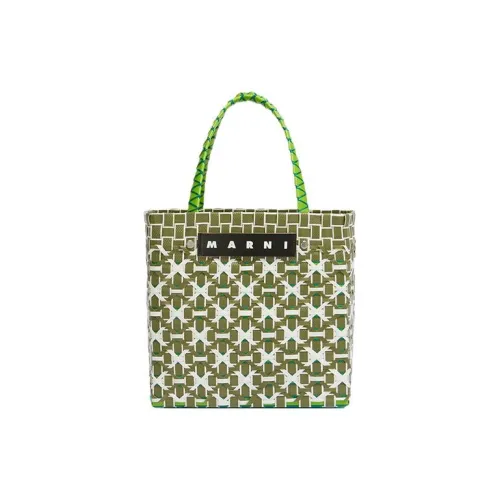 MARNI Пластиковая сумка-тоут сумка-тоут сумка для покупок мини-сумка женская зеленая