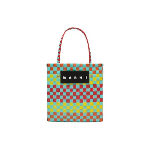 MARNI Пластик Тоут Сумка Сумка для покупок Корзинка-сумка Сумка Маленькая Женская Синяя Красная Желтая