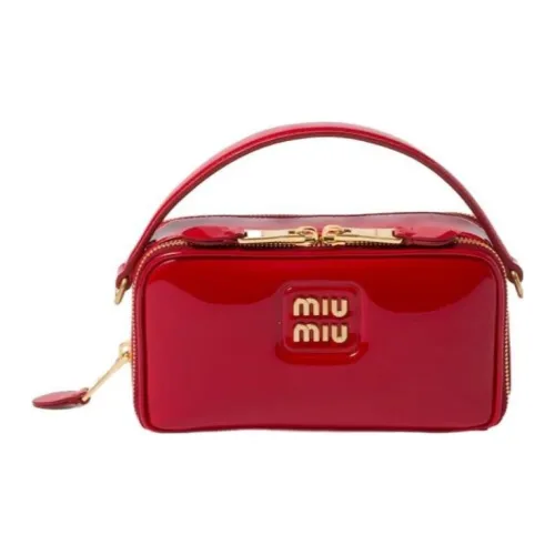 MIU MIU Лакированная кожа Сумка Сумка через плечо Сумка через плечо Женская Красная