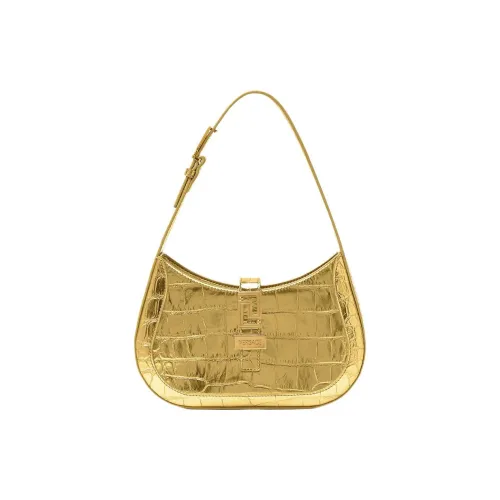 FANSIZHE Greca Goddess Коровья кожа с овечьей шкурой Сумка через плечо Женская Золотая