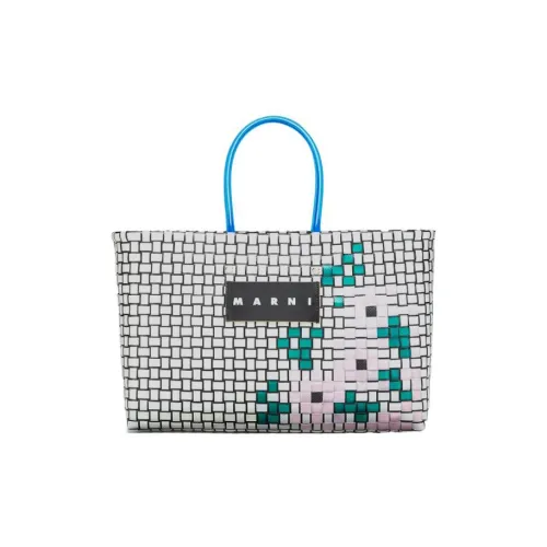 MARNI Basket series Полипропиленовая пластиковая сумка-тоут сумка для покупок сумка среднего размера женская белая