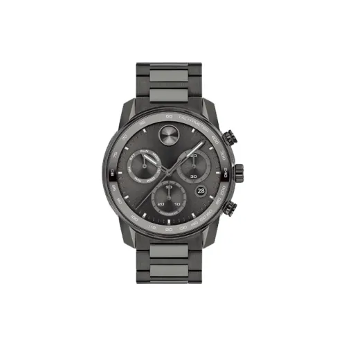 MOVADO Кварцевый механизм Мужские часы 44 мм Серый