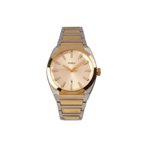 FOSSIL Everett Collection Кварцевые Мужские Часы Наручный Ремешок из Нержавеющей Стали 42 мм Бежевый Циферблат