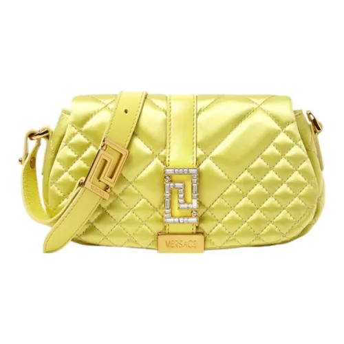 FANSIZHE Greca Goddess Вискоза с шелком тутового дерева и овечьей кожей Сумка через плечо Сумка на плечо Женская Желтая