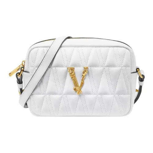 VERSACE Virtus Овечья кожа Сумка через плечо Сумка на плечо Женская Белая
