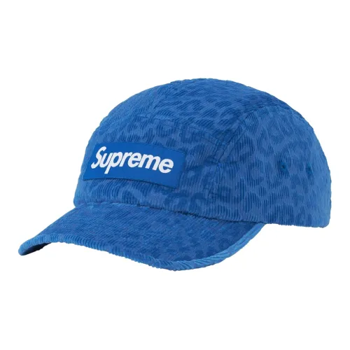 Supreme 100% хлопковый вельветовые кепки унисекс синие
