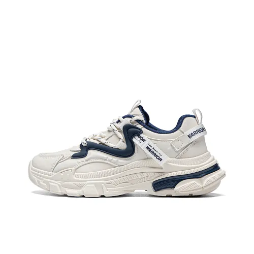 Warrior Slip-resistant Abrasion-resistant Breathable Lightweight Low-top Footwear Women's Beige Blue
