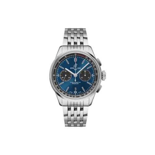 Breitling Автоматический Механический Часы Мужские 42 мм Синий Циферблат Корпус из Нержавеющей Стали Ремешок из Нержавеющей Стали