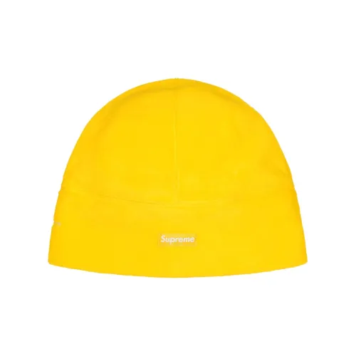 Supreme Fleece Beanies Unisex Yellow