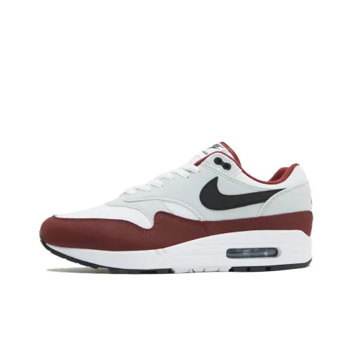 Nike Air Max 1 Устойчивый к истиранию Низкий Топ Casual Мужской Белый Красный