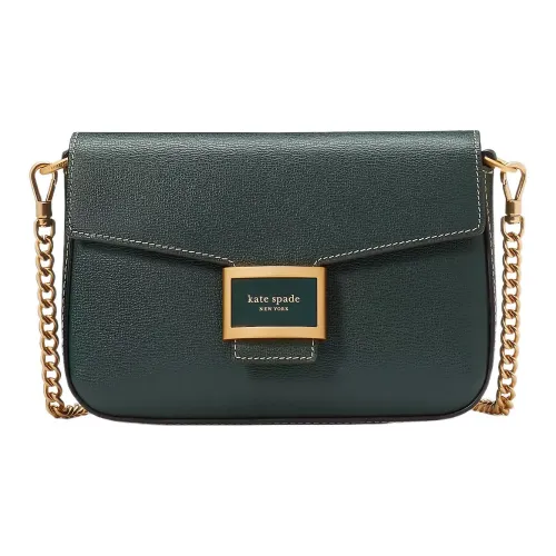 Kate Spade Katy Текстурированная кожа Сумка через плечо Стандартная Женская Зеленая
